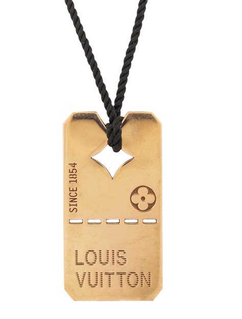 louis vuitton dog tag necklace|LV Dog Pendant S00 .